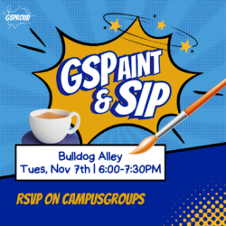 GSPaint and Sip | Bulldog Alley | Tues, November 7th | 6:00-7:30PM