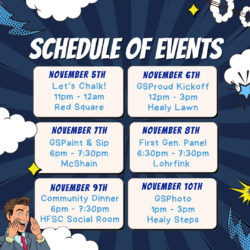 Schedule of Events November 5th-10th