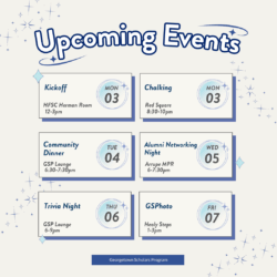 Schedule of Events November 3rd - 7th
